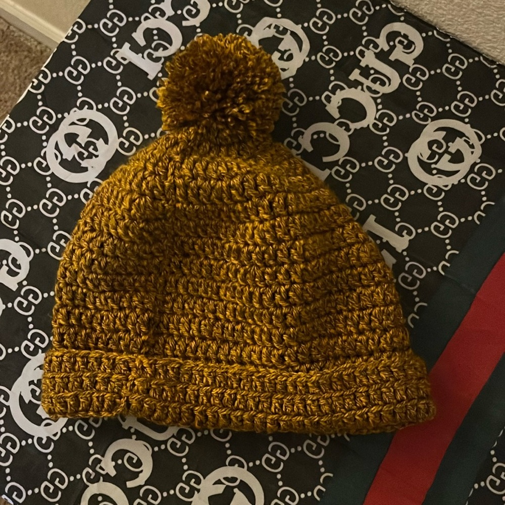 Adult handmade crocheted beanie